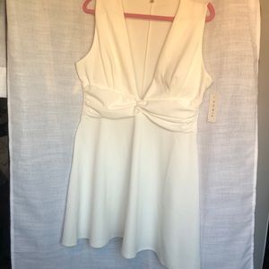 Row•A Plus Size White Cocktail Dress